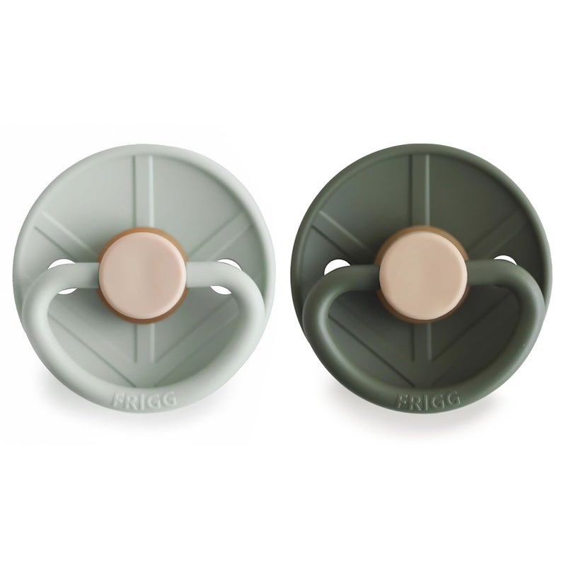 FRIGG فرغ ليتل فايكنغ مصاصة أطفال من المطاط الطبيعي 2 عبوة مصنوعة في الدنمارك خالية من BPA زيت المريمية 6-18 شهر - Image 2
