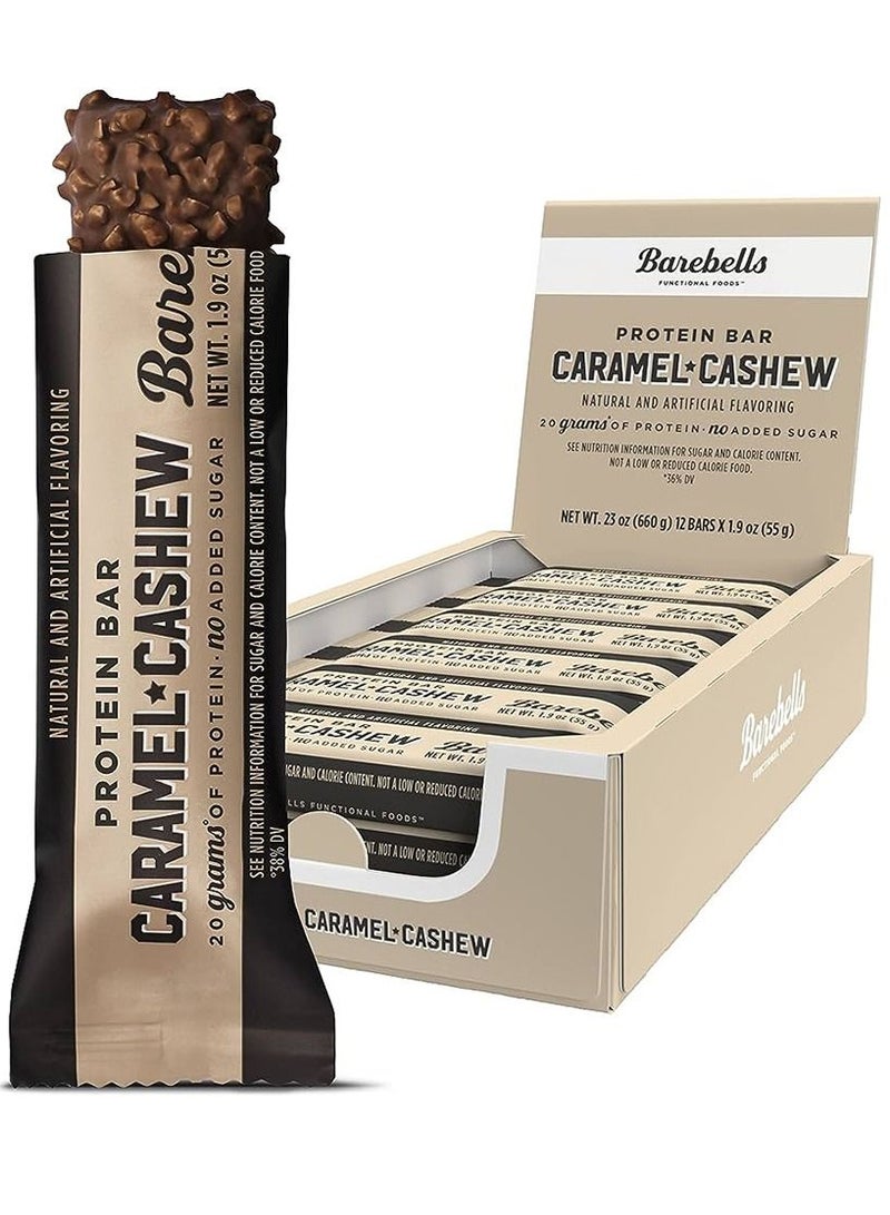 Barebells Protein Bar Caramel Cashew 55g Pack Of 12  - Image 1