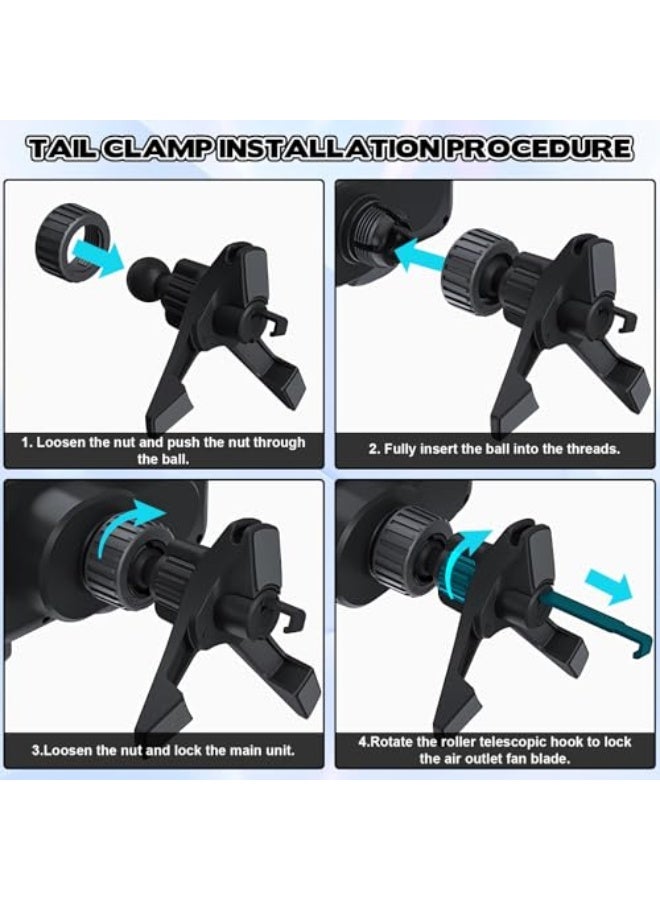 OneNine Wireless Car Charger Phone Holder Mount, 15W Fast Charging, Auto-Clamp, One-Touch Rotation, Vent Mount for Smartphones - Image 5