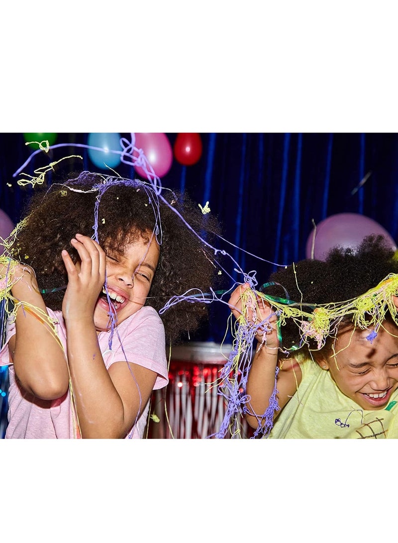 CRAZY RIBBON رذاذ ملون لحفلات الزفاف والاحتفالات، عبوة رذاذ شريطي مجنونة مكونة من 24 قطعة - Image 3