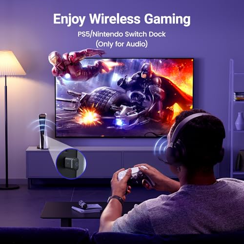 Ugreen محول بلوتوث USB-C من UGREEN لجهاز PS5، محول صوت بلوتوث 5.3 مع APTX تأخير منخفض و aptX-تكييف، ناقل صوت لاسلكي لتوصيل سماعات الرأس والسماعات اللاسلكية - Image 2