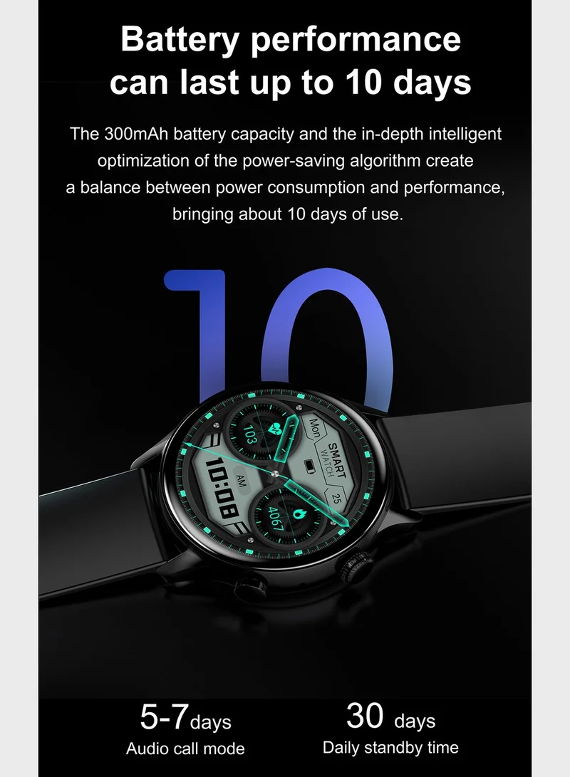 Seventy Five Smart Watch With Leather & Silicone Strap Set