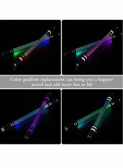 Generic Spinning Rotating Pen, 2 Pieces LED Rolling Finger Rotating Pen Anti Slip Coating Spinning Pen Spinning Ballpoint Pen for Student Entertainment, Unable to Write (Black & Silver)  - Image 5