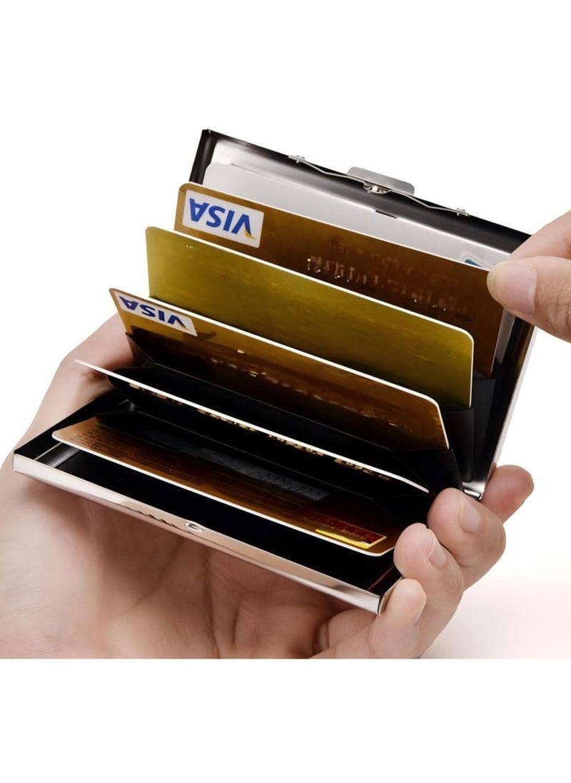 T NEWFUN Ultra-thin metal credit card holder  - Image 2