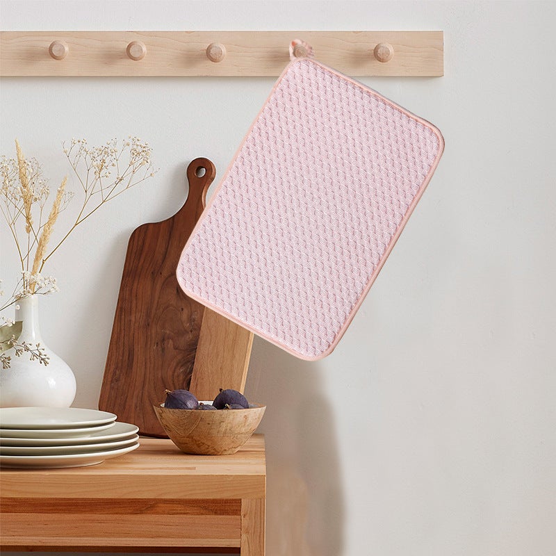 Microfiber Kitchen Drying Mat – Water Absorbent Polyester Insulation Mat - Image 5