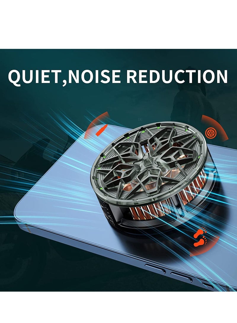 KASTWAVE Magnetic Mobile Phone Cooler,Semiconductor Heatsink 15W high power intelligent temperature control Larger Cooling Area Quieter Portable Cooling Fan for iPhone Android Tablet iPad  - Image 2