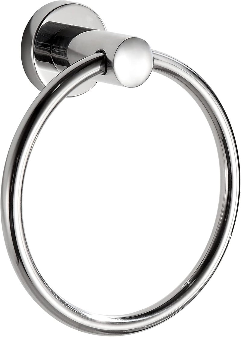 BGL Towel Ring for Bathroom, 304 Stainless Steel Polished Chrome Plated Wall Mount Towel Holder, Rustproof Bathroom Accessories with Modern Design - Image 1
