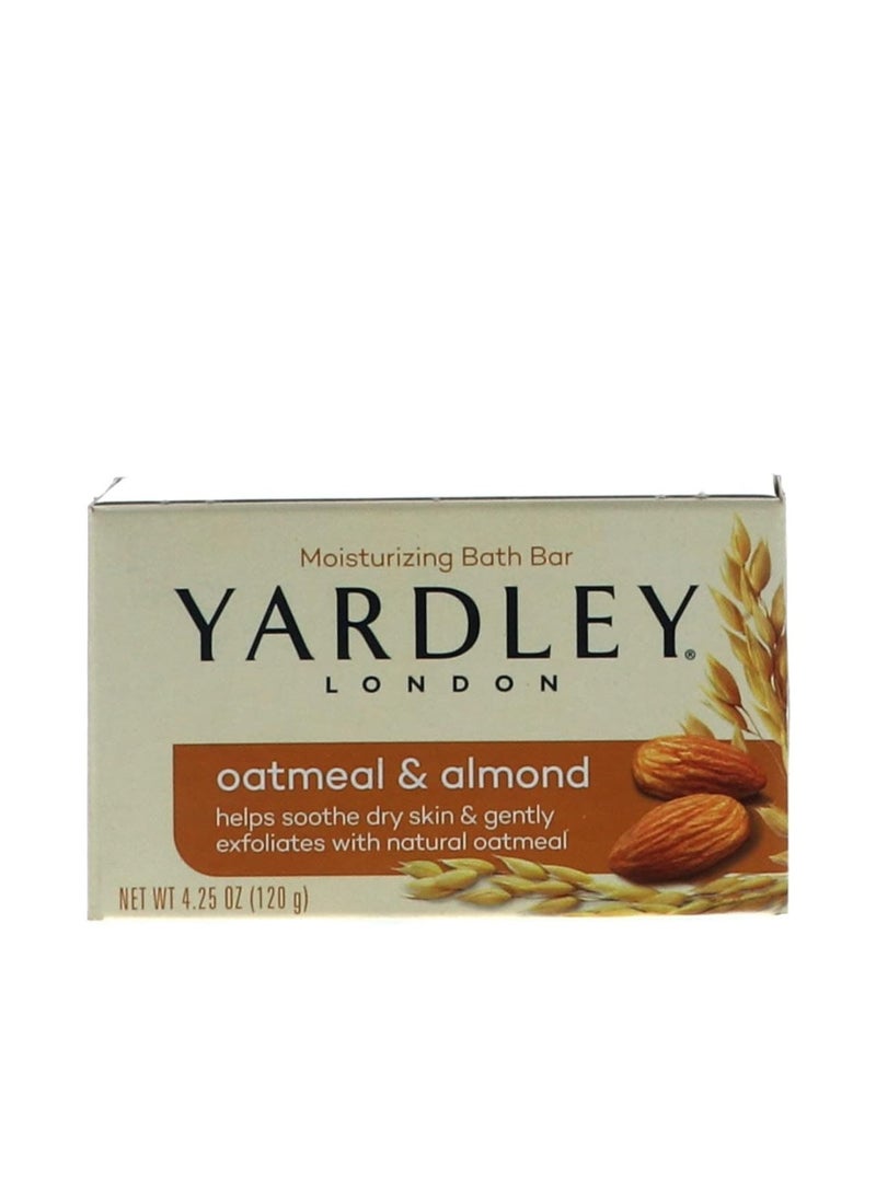 Yardley Yardley of London Naturally Moisturizing Bar Soap Oatmeal & Almond 3+1 Free  - Image 1