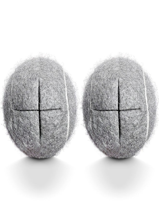 HPWFHPLF 2PCS Precut Tennis Balls for Walkers, Heavy Duty Long Lasting Glide Balls - Precut for Easy Installation, Universal Felt Pads for Walker Legs & Furniture, Floor Protectors (Grey) - Image 1