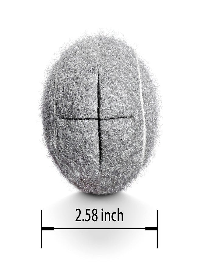 HPWFHPLF 2PCS Precut Tennis Balls for Walkers, Heavy Duty Long Lasting Glide Balls - Precut for Easy Installation, Universal Felt Pads for Walker Legs & Furniture, Floor Protectors (Grey) - Image 2