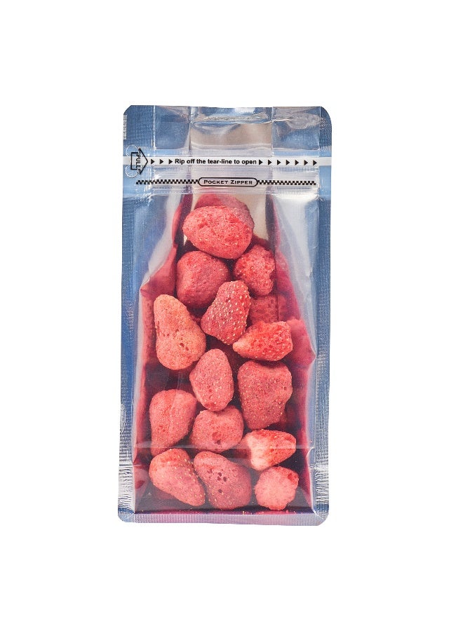 Restaurantware Bag Tek 7.9 X 4.9 X 2.4 Inch  Small Snack Bags, 100 Food Storage Heat Seal Bags - Resealable, With Clear Window, Black PET Zipper Lock Pouch, No Messy Spills, With Durable Design - Image 2