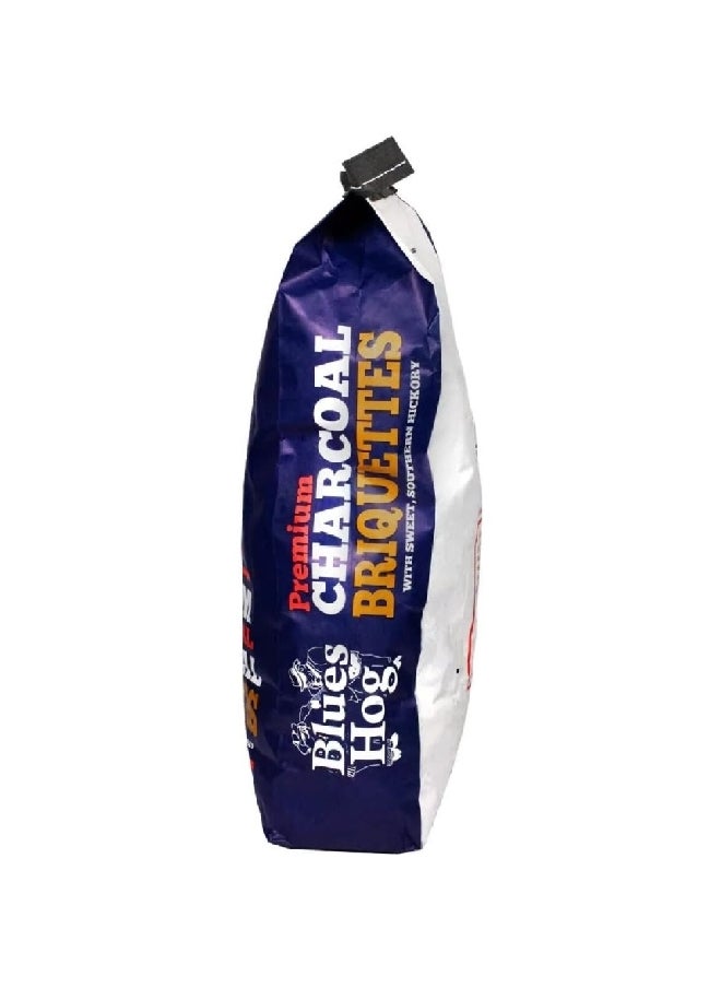 Blues Hog Long Burning Time Quick Ignition Natural Hickory Charcoal Briquettes 15.4 Pound 90915  - Image 4