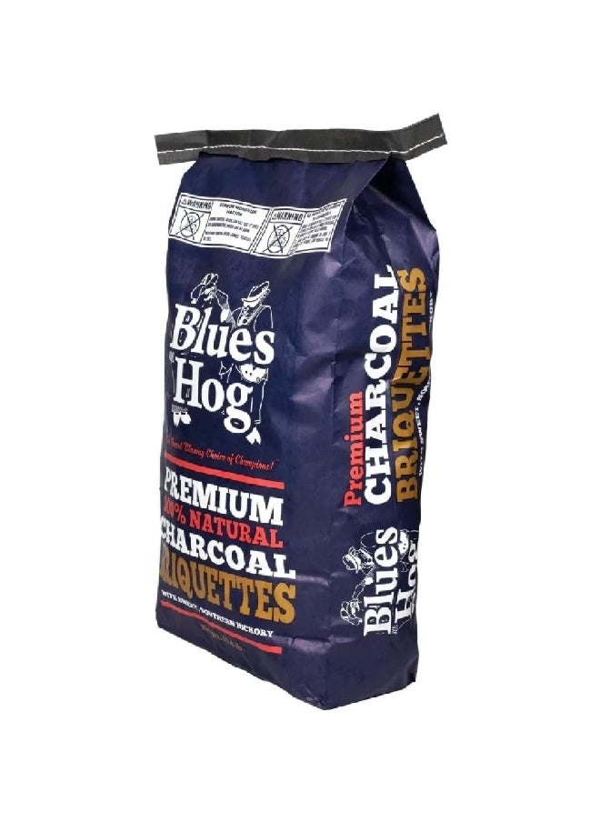 Blues Hog Long Burning Time Quick Ignition Natural Hickory Charcoal Briquettes 15.4 Pound 90915  - Image 3