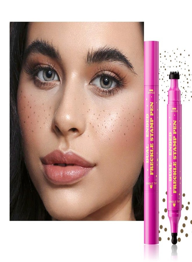 CAKAILA Taupe Freckle Stamp with Eyeliner Pen,Natural Lifelike Freckle Makeup Pen Magic Freckle Color,Waterproof Longlasting Fake Freckles Stain Marker Pencil Face Decoration for Sunkissed Makeup,Vegan - Image 1