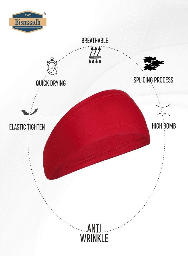 BISMAADH Mens Headband - Running Sweat Head Bands for all Sports- Athletic Sweatbands for Workout,Exercise, Yoga, Cricket, Football - Ultimate Performance Stretch & Moisture Wicking - Image 4