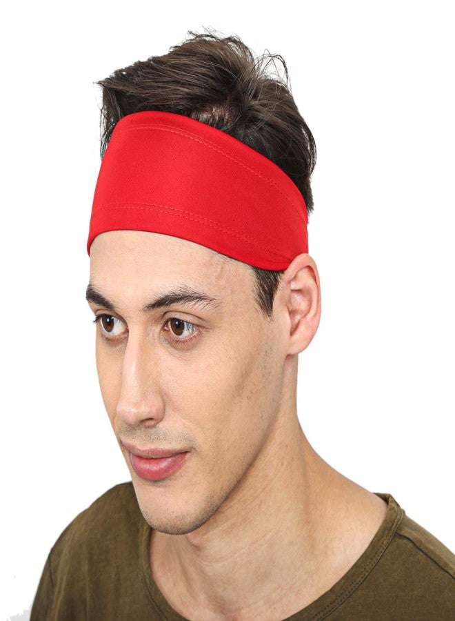 BISMAADH Mens Headband - Running Sweat Head Bands for all Sports- Athletic Sweatbands for Workout,Exercise, Yoga, Cricket, Football - Ultimate Performance Stretch & Moisture Wicking - Image 1