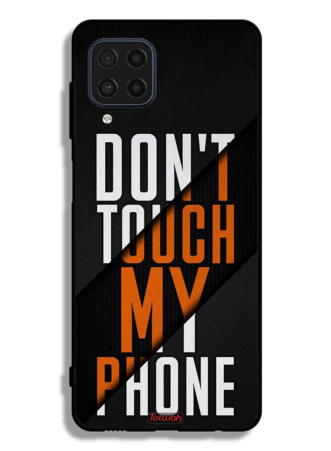 Tolwak Samsung Galaxy F22 Protective Case Cover Do Not Touch My Phone - Image 2