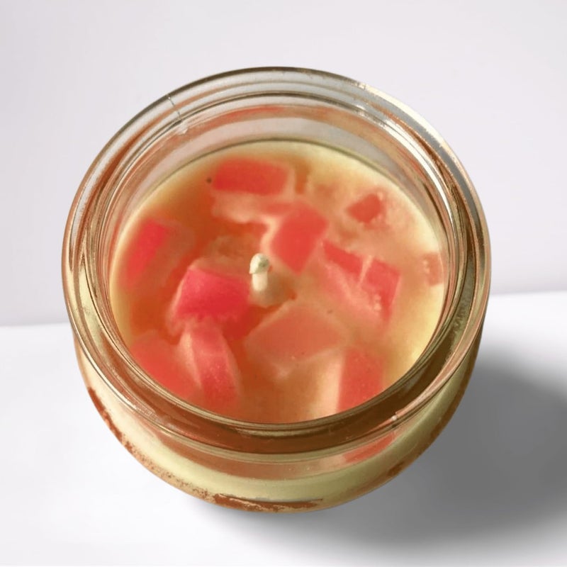 VE VITAL ESSENCE Rose Scented Chunks Jar Candle 48 Hours 100 Soy Wax SmokeFree Handcrafted NonToxic EcoFriendly Rose 80gm Wax  - Image 5