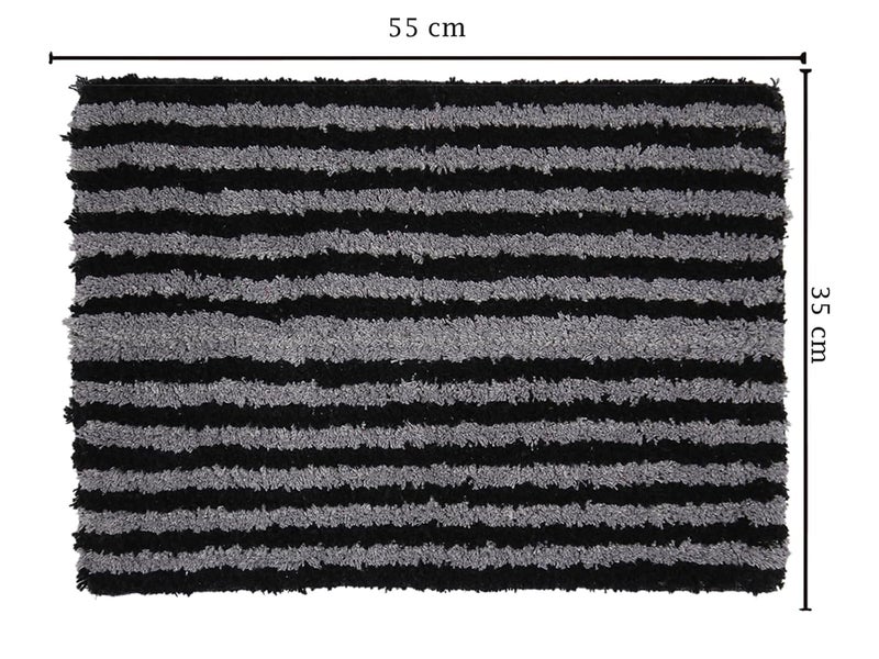 AAZEEM حصيرة امتصاص للمداخل الداخلية، حصيرة غير قابلة للانزلاق لمدخل الباب الأمامي، قطن ناعم للمنزل. سجادة أرضية لشرفة الفندق، حصائر أرضية للمنزل، مطبخ حصيرة باب الأرضية | عبوة من 4 -(55x35 سم) - Image 3