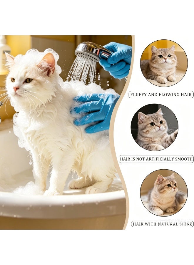 TAPIT 4-in-1 Cat Shampoo Hypoallergenic Cat Bath Shampoo with Odor Control Moisturizing & Anti-Itch for Kittens & Adult Cats Pet Shampoo - Image 3