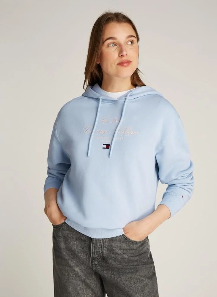 تومي هيلفيغر Logo Pullover Hoodie
