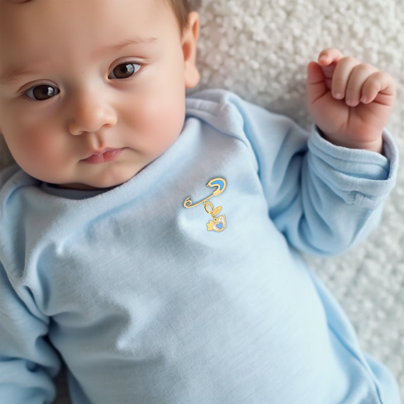 Miss L' by L'azurde Miss L Kids Bird Enamel Coated Charm in 14K Gold - Image 2