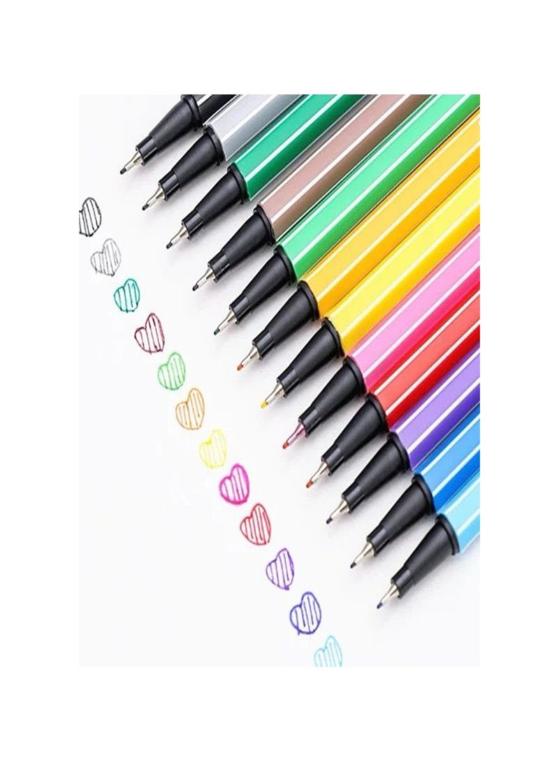 24 Colors Fine liner Pens 0.4mm Fine Tip Drawing Color Pens - Image 2