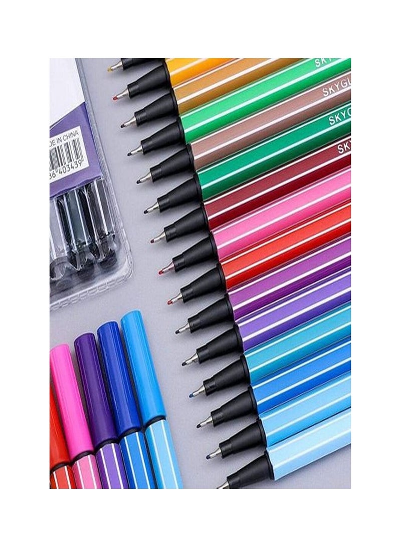 24 Colors Fine liner Pens 0.4mm Fine Tip Drawing Color Pens - Image 4