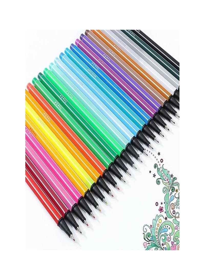 24 Colors Fine liner Pens 0.4mm Fine Tip Drawing Color Pens - Image 5