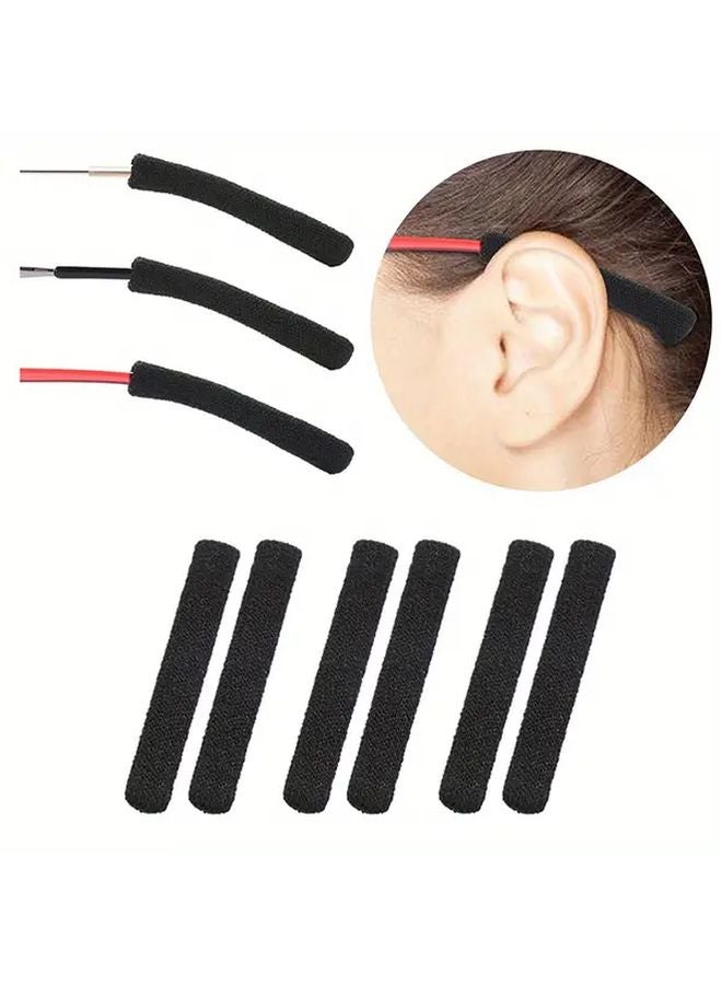 Grey Non Slip Soft Elastic Glasses Arm Pads And Ear Clips For Eyewear - Image 2
