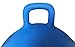 AppleRound Space Hopper Ball with Air Pump 18in45cm Diameter for Age 37 Kangaroo Bouncer Hippity Hoppity Hopball for Children Siton Bouncy Ball with Handle Plain Color Blue - Image 4
