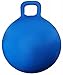 AppleRound Space Hopper Ball with Air Pump 18in45cm Diameter for Age 37 Kangaroo Bouncer Hippity Hoppity Hopball for Children Siton Bouncy Ball with Handle Plain Color Blue - Image 2