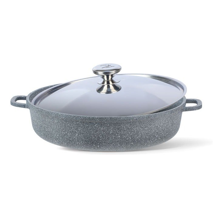 Bianca cookware Tray Die-cast Granite with Lid  32cm - Image 2