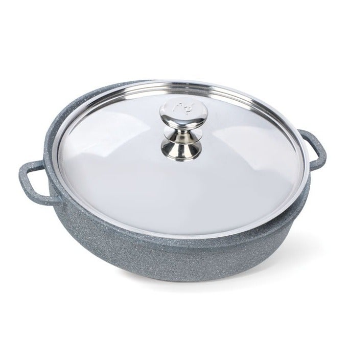 Bianca cookware Tray Die-cast Granite with Lid  32cm - Image 3