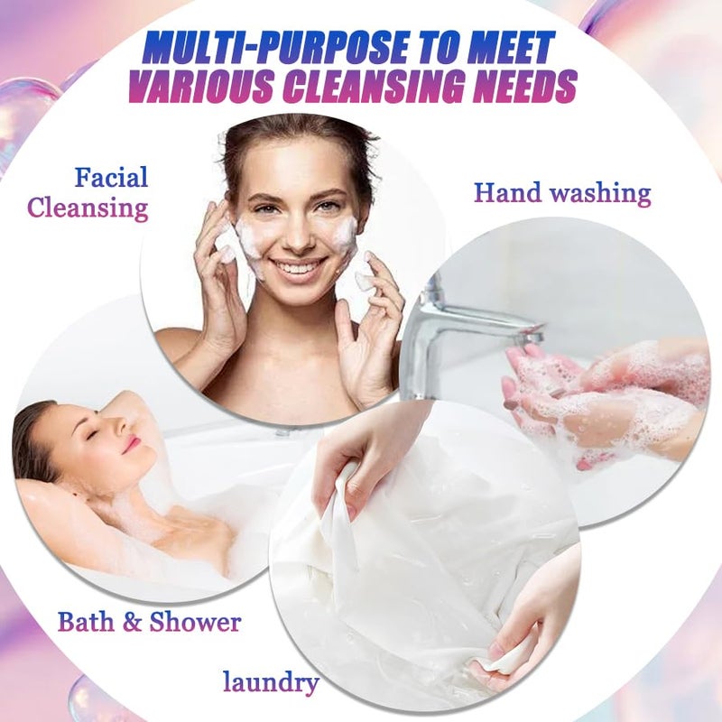 LZYLLS 10PCS Bar Soap for Men and WomenAppleLemonStrawberryOrange and GrapeGentle Cleaning Bath SoapsMoisturizing Soap Bar for Body and FaceAll Skin TypesRefreshing Fruity Bath Soaps Set75g - Image 5