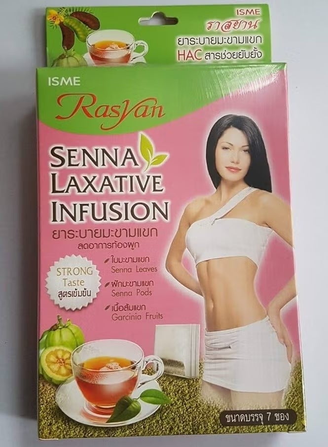 Rasyan Detox Tea, Ultimate Herbal Infusion with Slimming Garcinia Cambogia and Senna Laxative for Slimming and Weight Loss Journey.