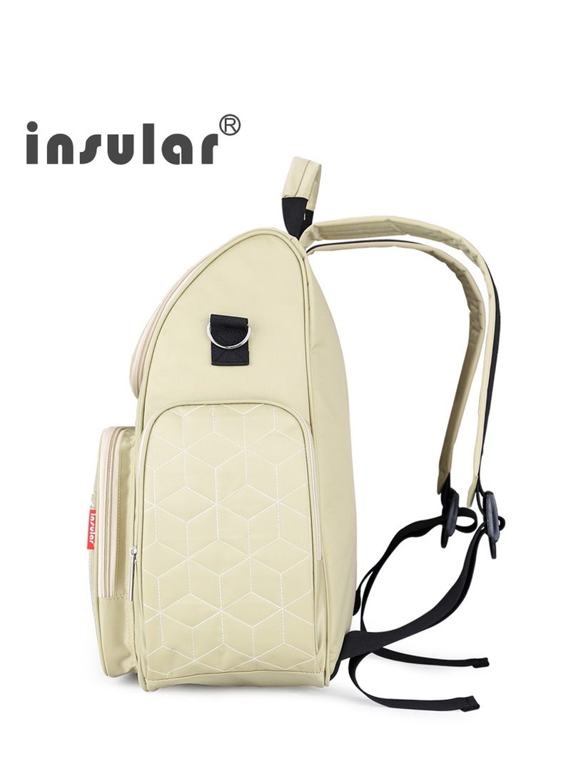 insular Waterproof Nylon Multifunctional Mommy Bag Large-Capacity Shoulder Maternal And Baby Bag Waiting For Birth Bag Mommy Bag Cross-Border - Image 2