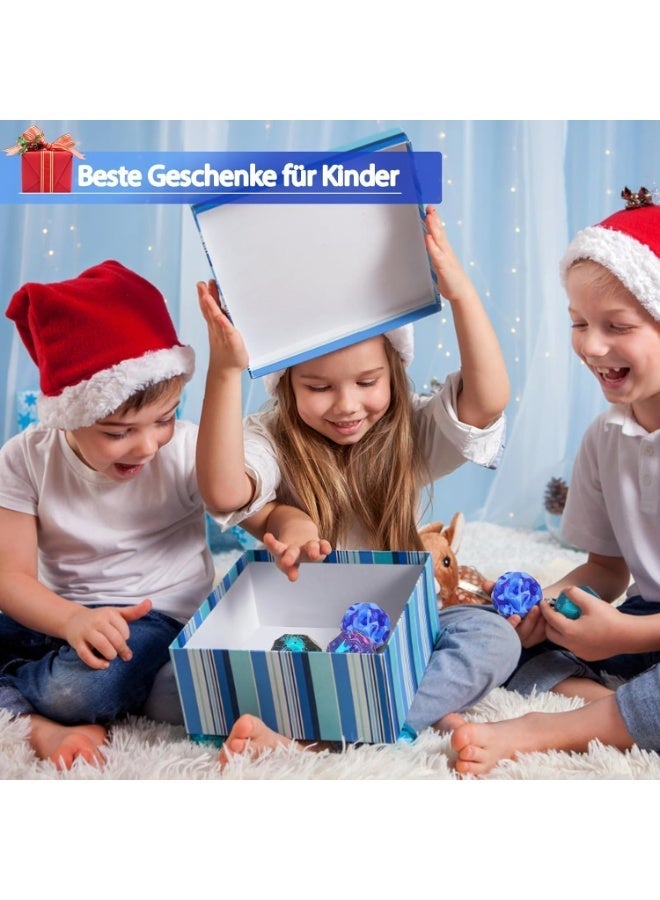 MAGIC VAULT عبوة من 6 كرات مطاطية قفز أسترو جوم غالاكسي | كرات قمر فضائية عالية القفز | لعبة خفيفة لتخفيف التوتر للأطفال والبالغين - Image 4