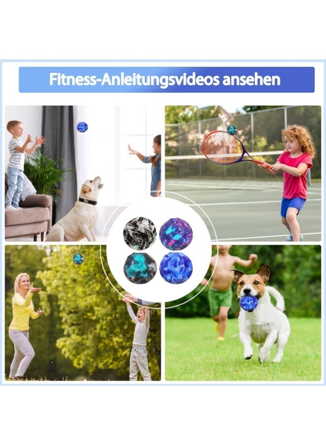 MAGIC VAULT عبوة من 6 كرات مطاطية قفز أسترو جوم غالاكسي | كرات قمر فضائية عالية القفز | لعبة خفيفة لتخفيف التوتر للأطفال والبالغين - Image 3