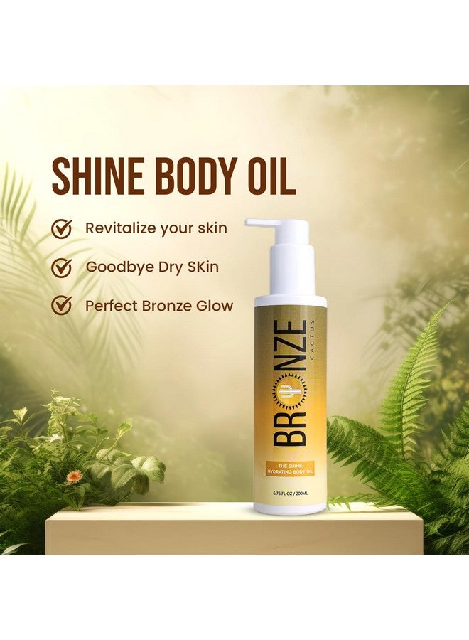 Bronze Cactus Shine Body Oil, Daily Hydration Body Oil and for All Skin Types, Paraben/Cruelty-Free, 6.76fl.oz - Image 3