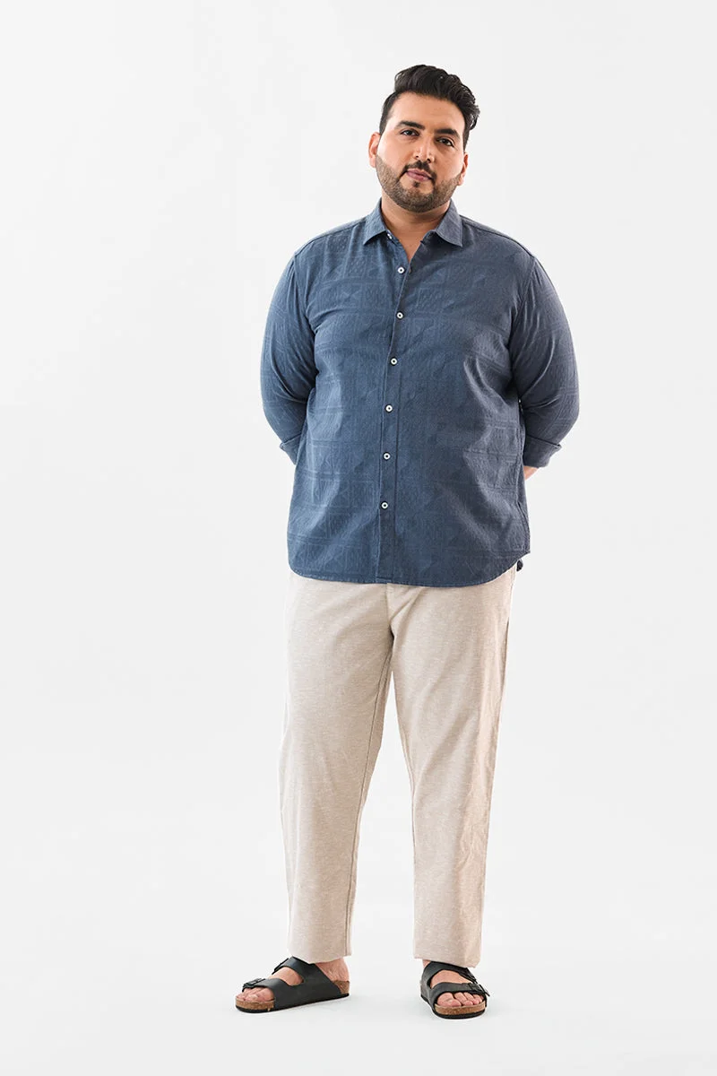 SNITCH Regular Fit 100% Cotton Plus Size Shirt