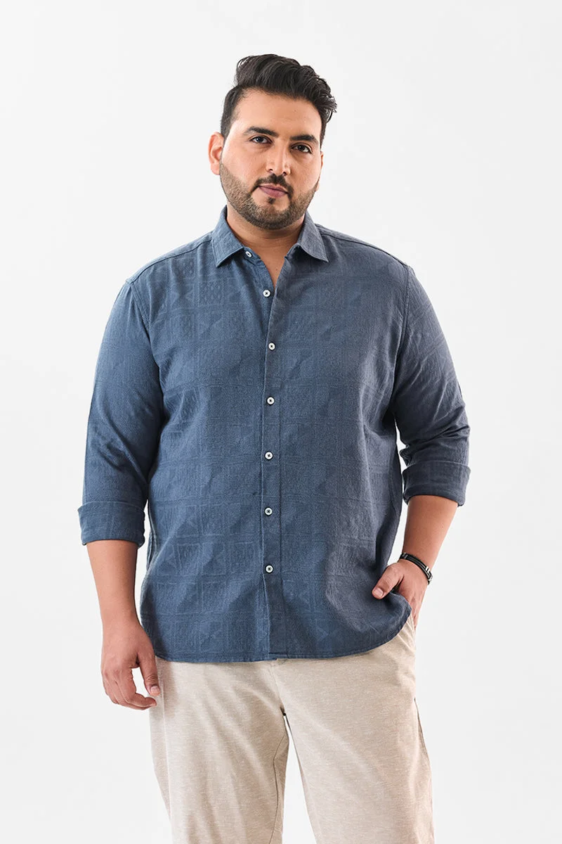 SNITCH Regular Fit 100% Cotton Plus Size Shirt