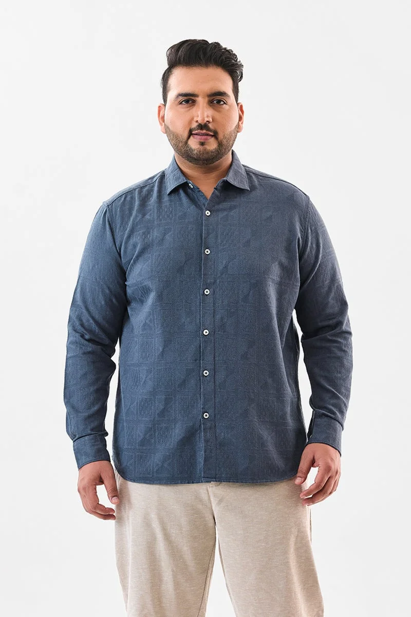 SNITCH Regular Fit 100% Cotton Plus Size Shirt