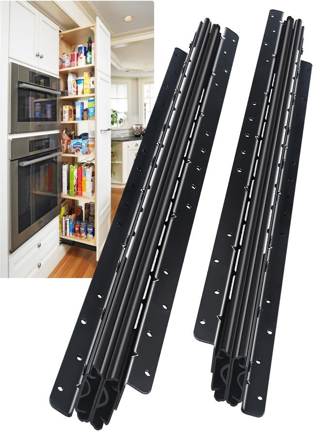 VAGUDE Undermount Heavy Duty Drawer Slides Bottom Mounted Full Extension 16 24 32 40 Inch Hidden Under Ball Bearing Metal Rails Track Guide Glide Runners 260 Lbs 1 Pair (Bottom Mount, 16 Inch) - Image 1