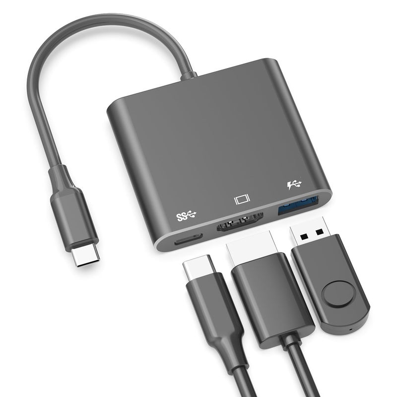 Battony USB C to HDTV Adapter with 4K@60Hz HDTV Output, Multi-AV Converter for for MacBook/Mac Pro Air iPad Pro and More Type-C Port Device - Image 1