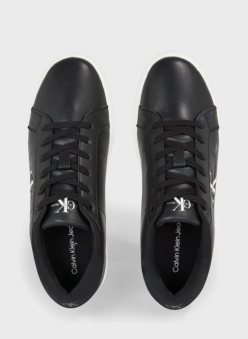 Calvin Klein Jeans Classic Cupsole Low Lace-Up Leather Trainers