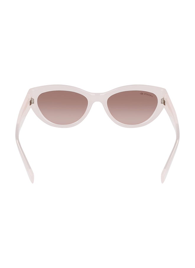 LACOSTE نظارة شمسية بإطار عين القطة للحماية من الأشعة فوق البنفسجية للنساء - L6013S-272-5418 - مقاس العدسة: 54 ملم  - Image 4