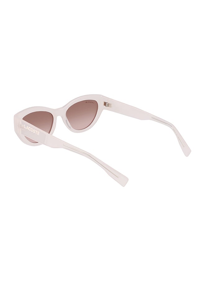 LACOSTE نظارة شمسية بإطار عين القطة للحماية من الأشعة فوق البنفسجية للنساء - L6013S-272-5418 - مقاس العدسة: 54 ملم  - Image 3