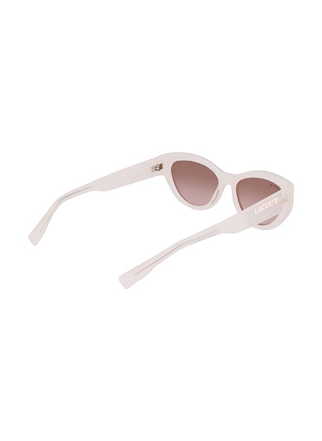 LACOSTE نظارة شمسية بإطار عين القطة للحماية من الأشعة فوق البنفسجية للنساء - L6013S-272-5418 - مقاس العدسة: 54 ملم  - Image 5