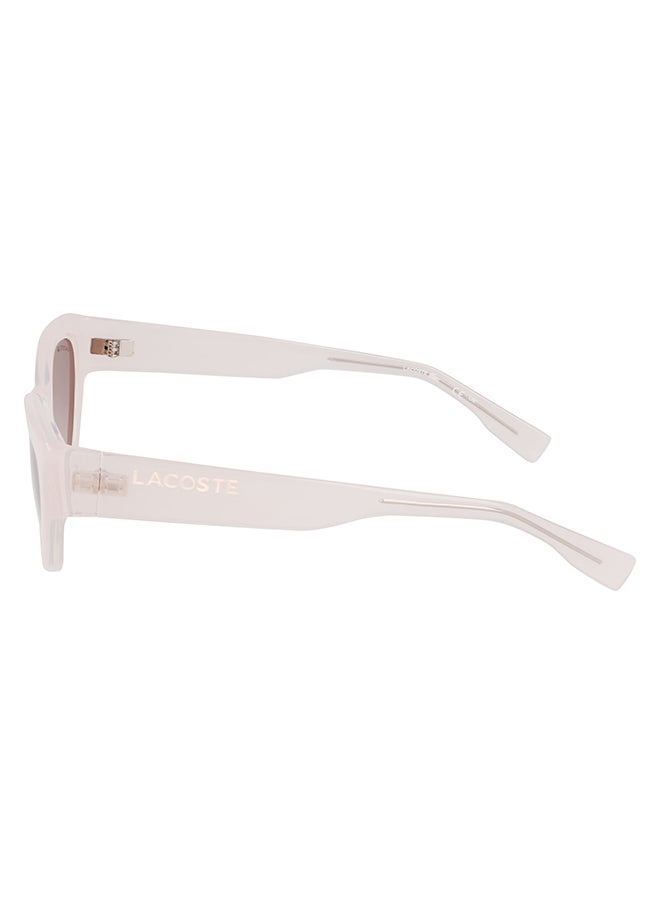 LACOSTE نظارة شمسية بإطار عين القطة للحماية من الأشعة فوق البنفسجية للنساء - L6013S-272-5418 - مقاس العدسة: 54 ملم  - Image 2